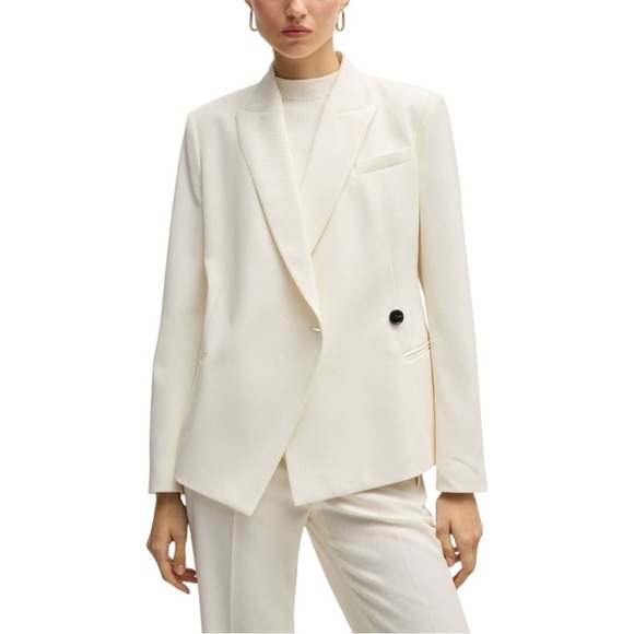 Boss Jackets & Blazers - Boss Slim Fit Jacket in Wool Twill Minimalist Tailored Blazer